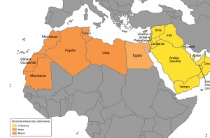 Mapa mundo Árabe 300x197 Las características de la exquisita gastronomía árabe